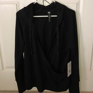 NWT - Black Yoga-lic-ious hooded sweater